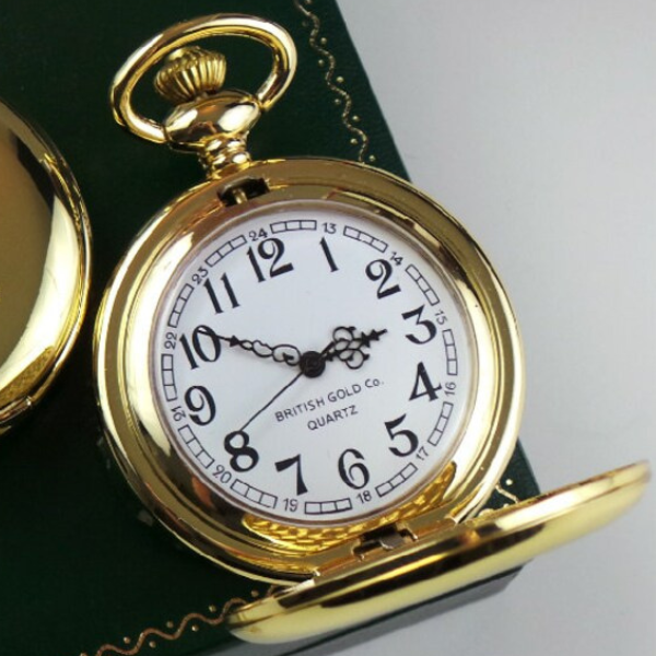 Royal Marines 24k Gold Clad Personalised Pocket Watch