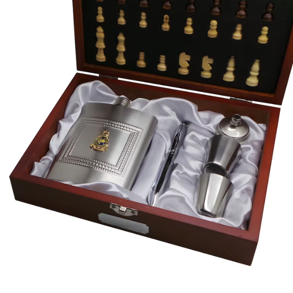 Personalised Royal Marines Chess and Gift Set