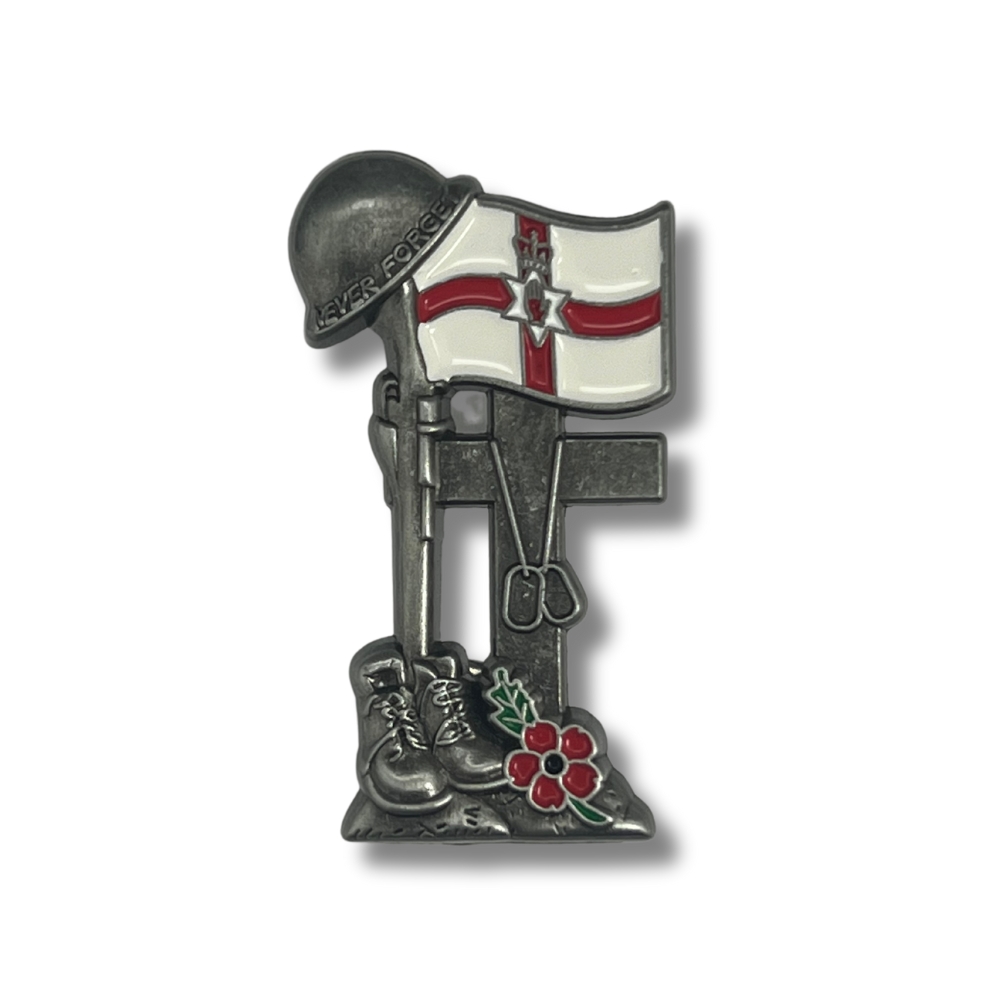 Never Forget Remembrance Pin - Northern Ireland Edition