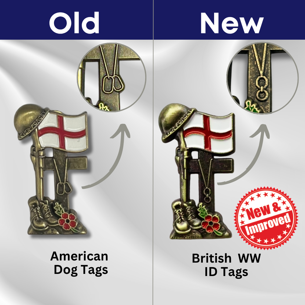Never Forget Remembrance Pin - England Edition