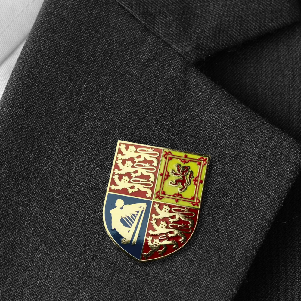 Official Royal Standard Shield Pin Badge (New and Improved)