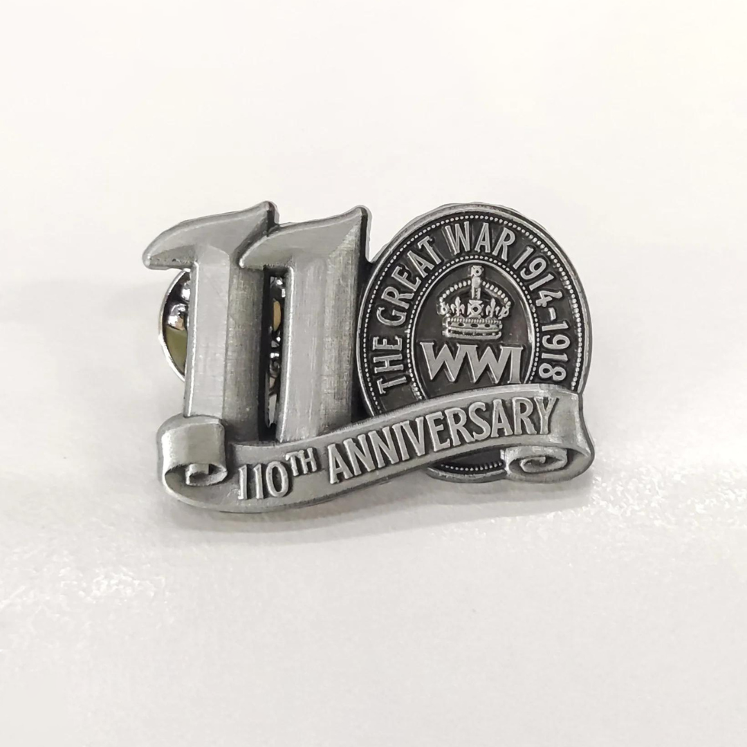 110th Anniversary Commemorative Enamel Pin Badge (19142024) BRITISH