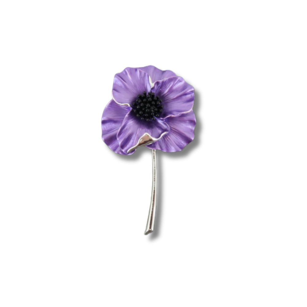 Purple Remembrance Brooch
