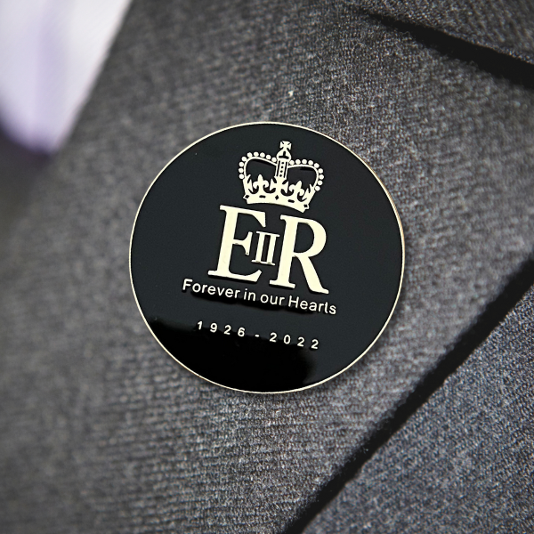Queen Elizabeth II “Forever in our Hearts” Commemorative Pin Badge
