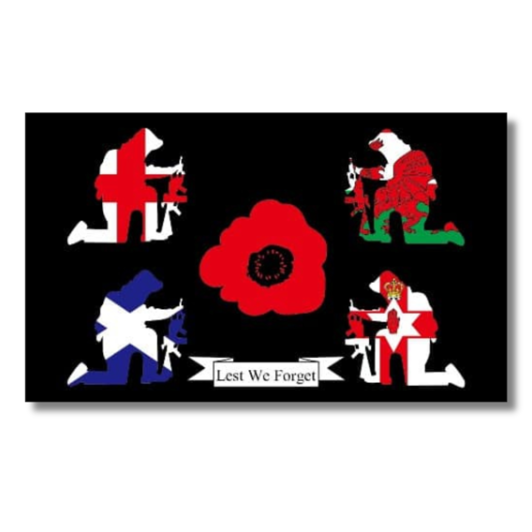 The Britain Remembers Flag 5'x3' Flag