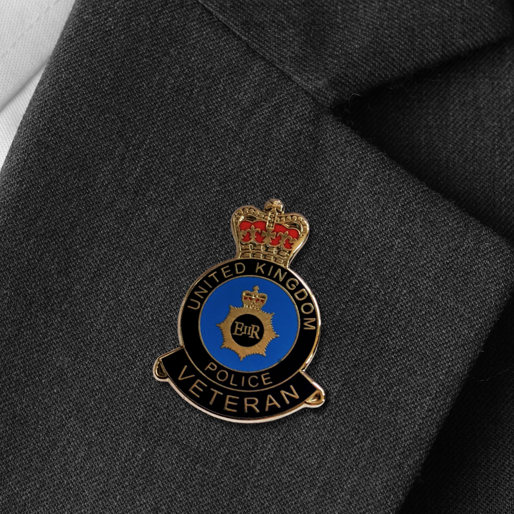 UK Police Veteran Pin Badge