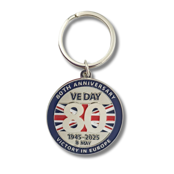 VE Day 80th Anniversary Metal Keyring
