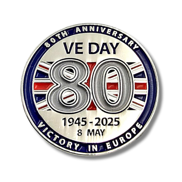 VE Day 80th Anniversary Pin Badge