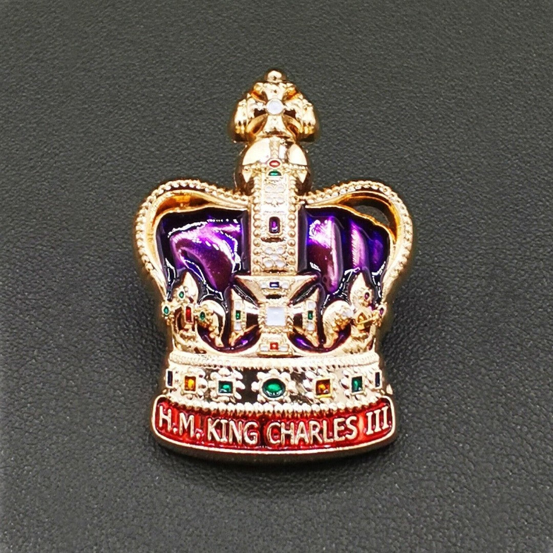 St. Edward's Crown King Charles III Coronation Pin Badge