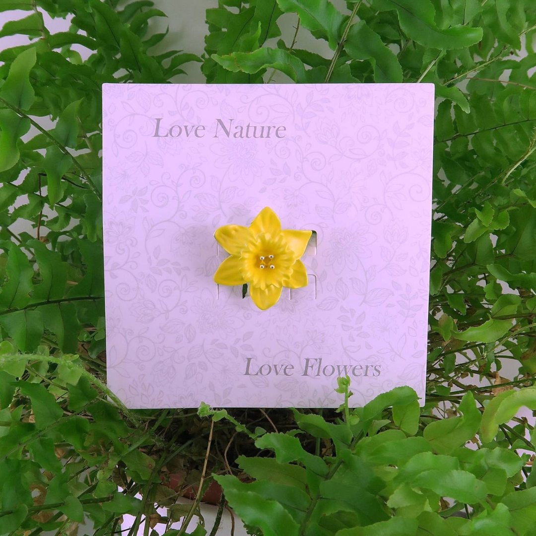Daffodil Yellow Flower Brooch