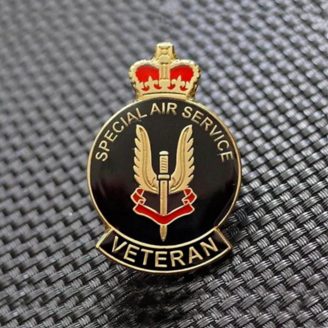 British SAS Veteran Special Air Service Pin Badge