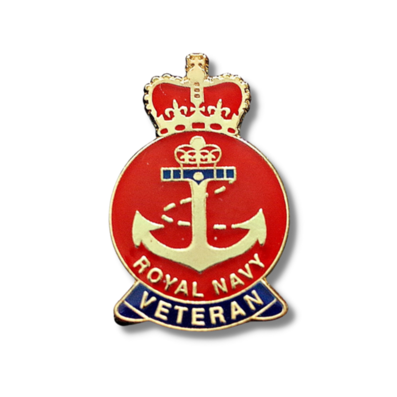 Royal Navy Veteran Badge - Red – BRITISH PRIDE