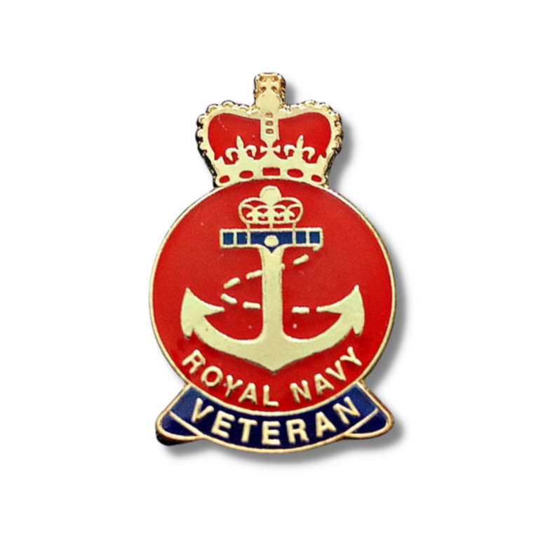 Royal Navy Veteran Badge - Red