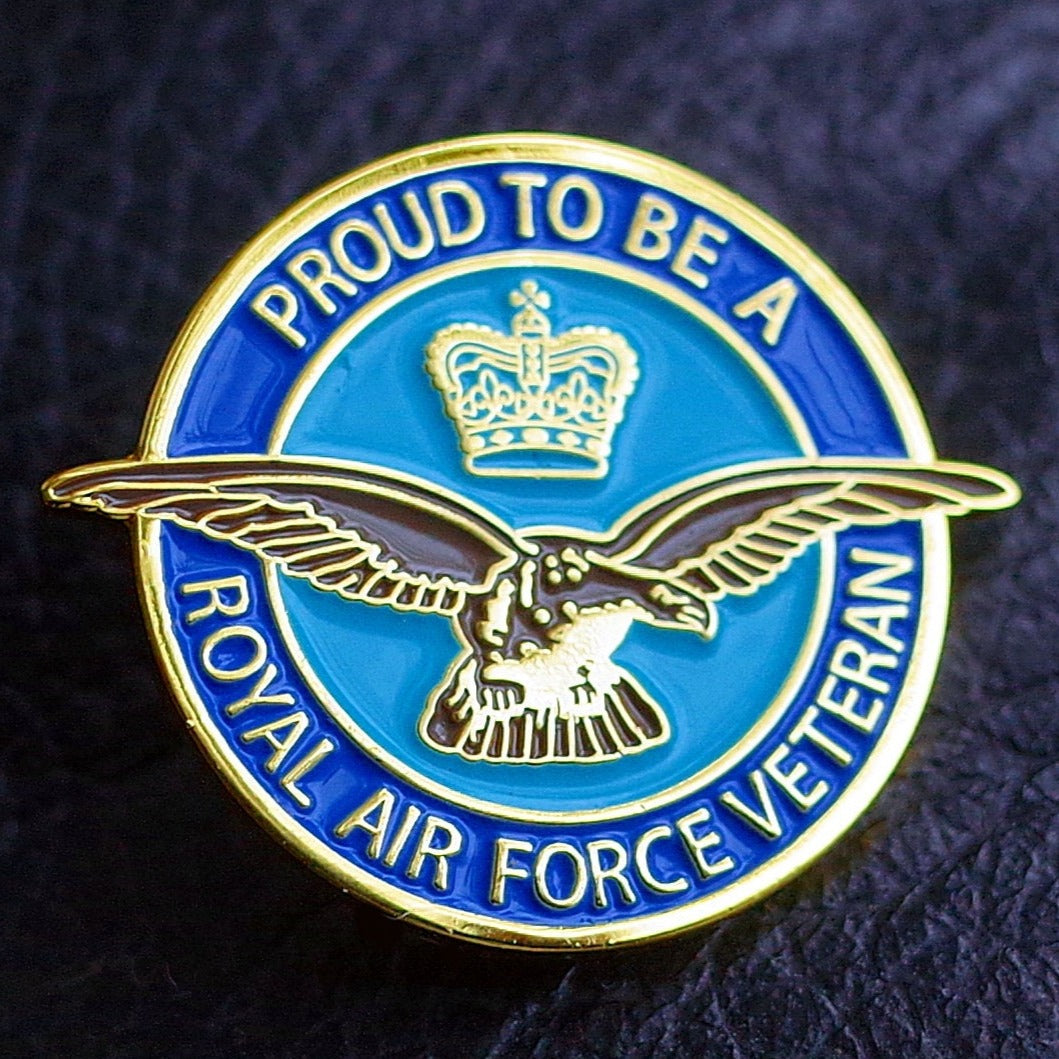Proud to be an RAF VETERAN Pin Badge