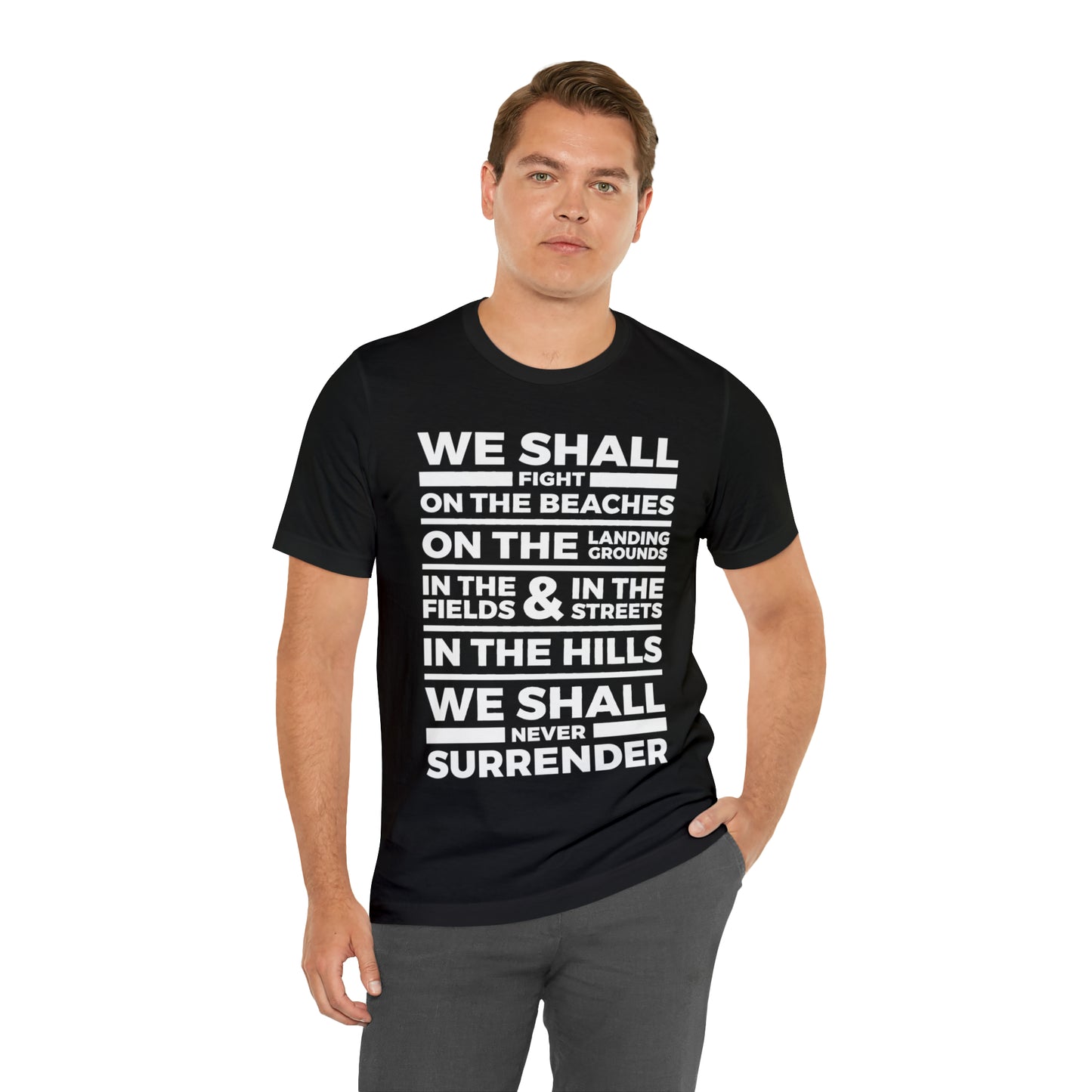 Winston Churchill Never Surrender T Shirt