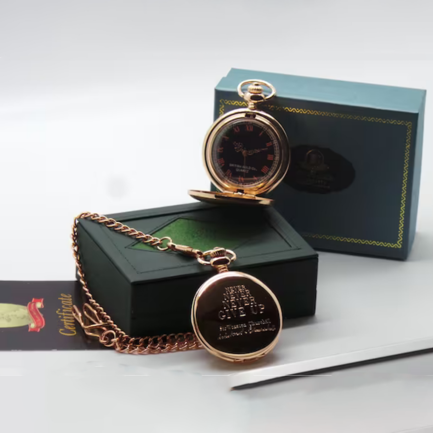 Winston Churchill Signature Personalised Pocket Watch