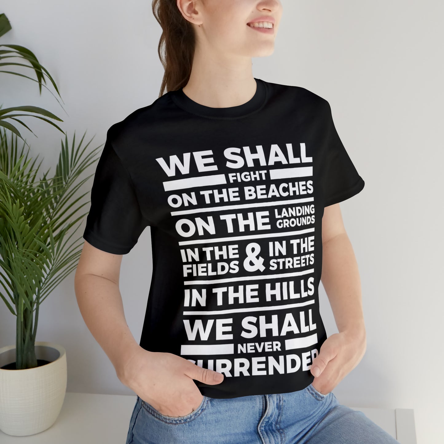 Winston Churchill Never Surrender T Shirt