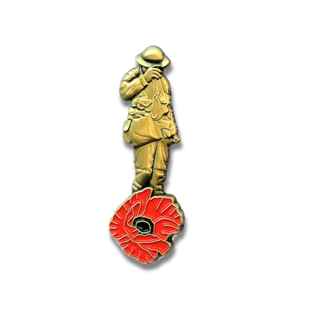 Lone Soldier & Lest We Forget Soldier Pin Bundle