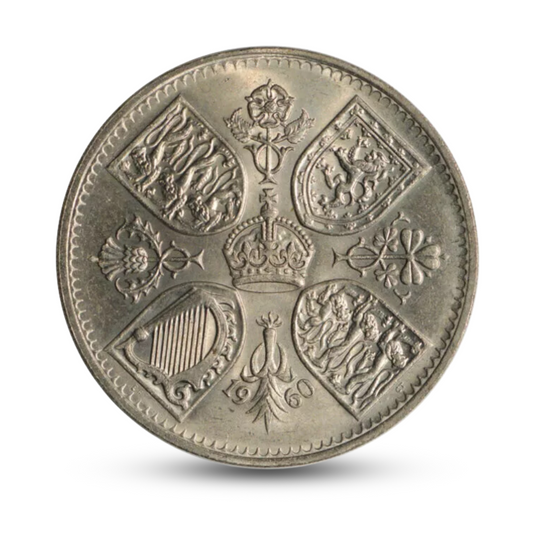 1960 Crown – Queen Elizabeth II New York Exhibition Five Shillings Coin