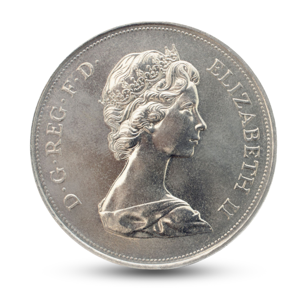 1972 Queen - Elizabeth II and Prince Philip Silver Wedding Crown Coin