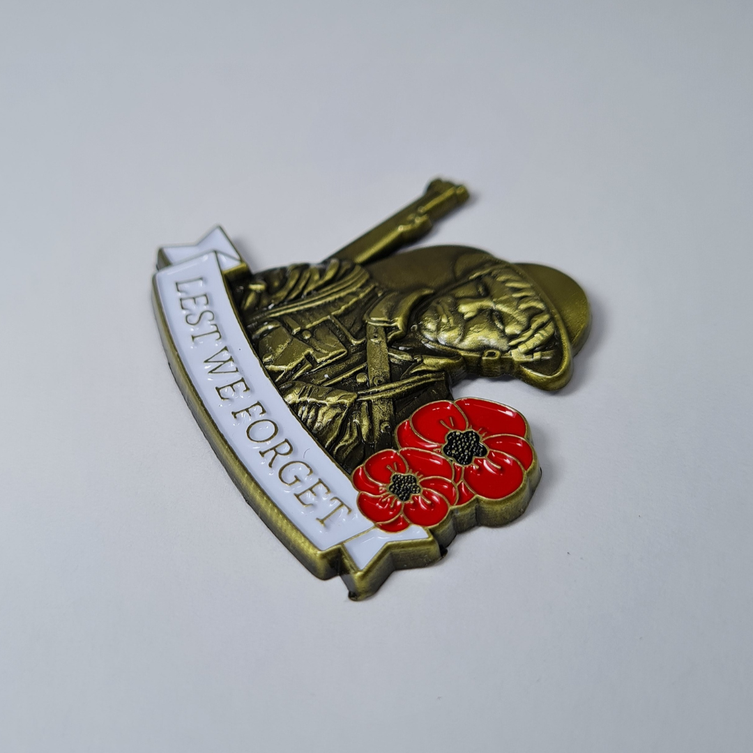 Lone Soldier & Lest We Forget Soldier Pin Bundle