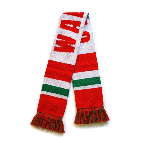 Wales Cymru Double Knitted Scarf