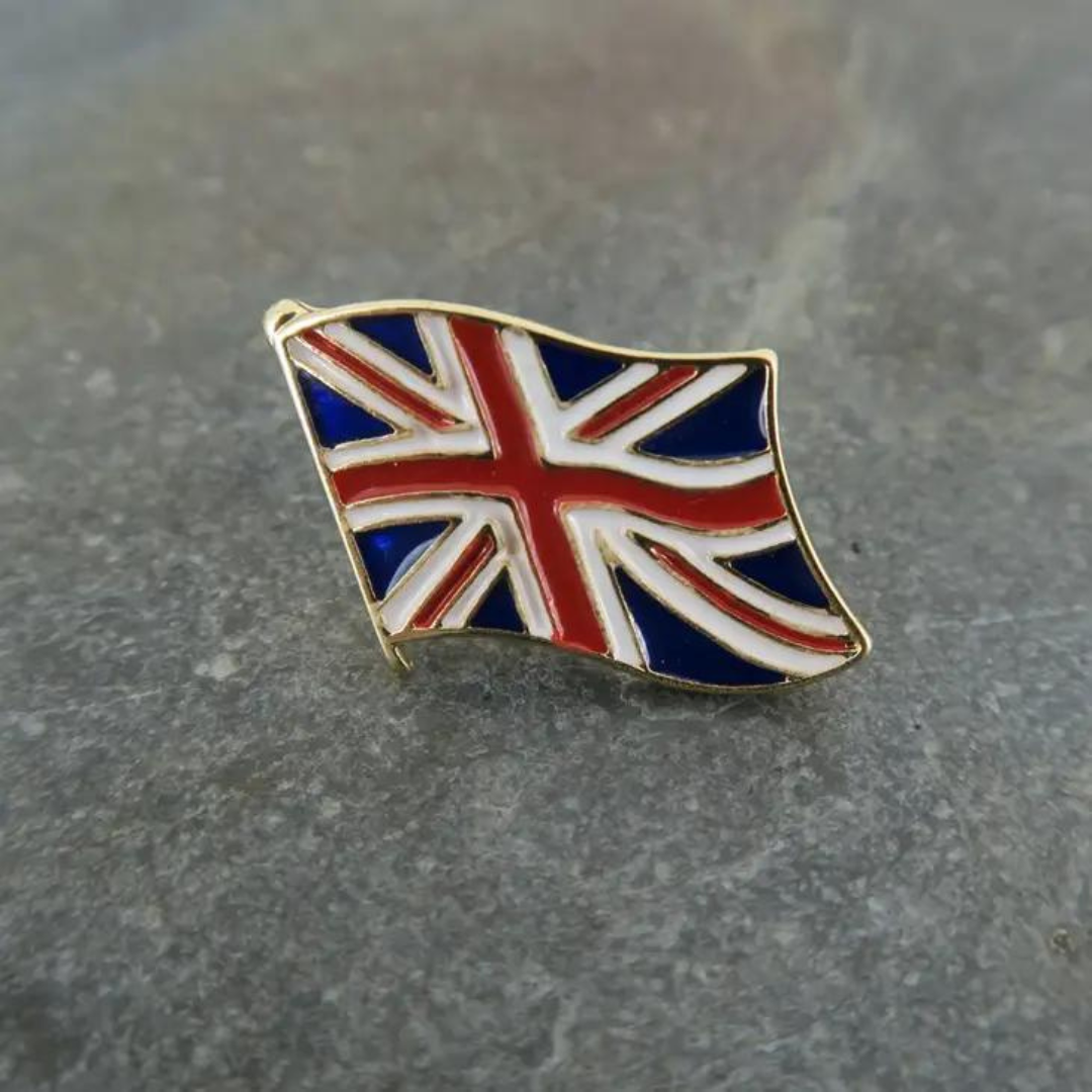 Union Jack Flag Lapel Pin Brooch