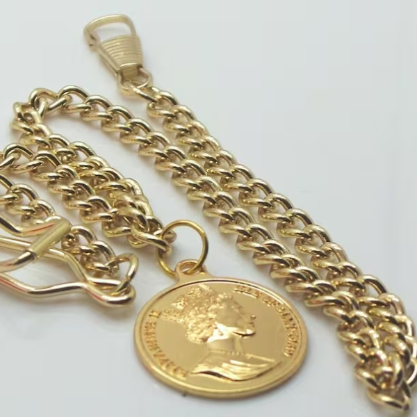 RAF 24k Gold-Plated Personalised Pocket Watch and Keyring Set