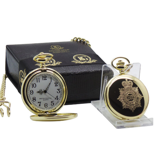 Royal Corps of Transport 24k Gold Clad Personalized Pocket Watch