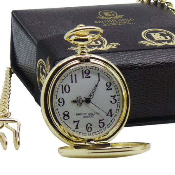 Royal Corps of Transport 24k Gold Clad Personalized Pocket Watch