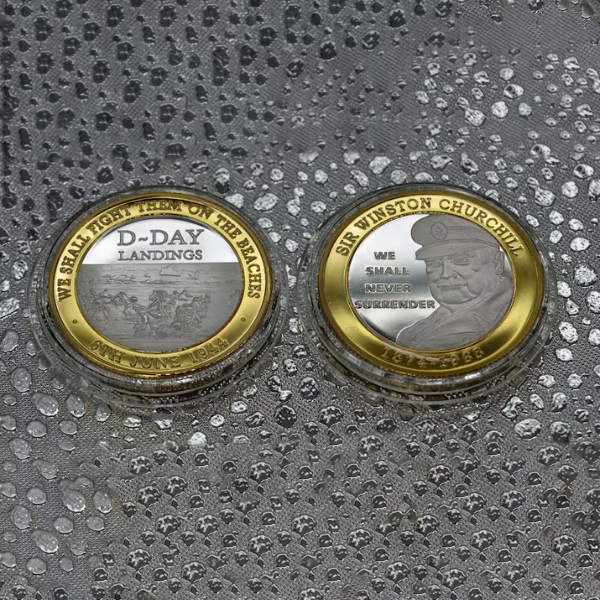 D-DAY Landings & Sir Winston Churchill Commemorative Coin