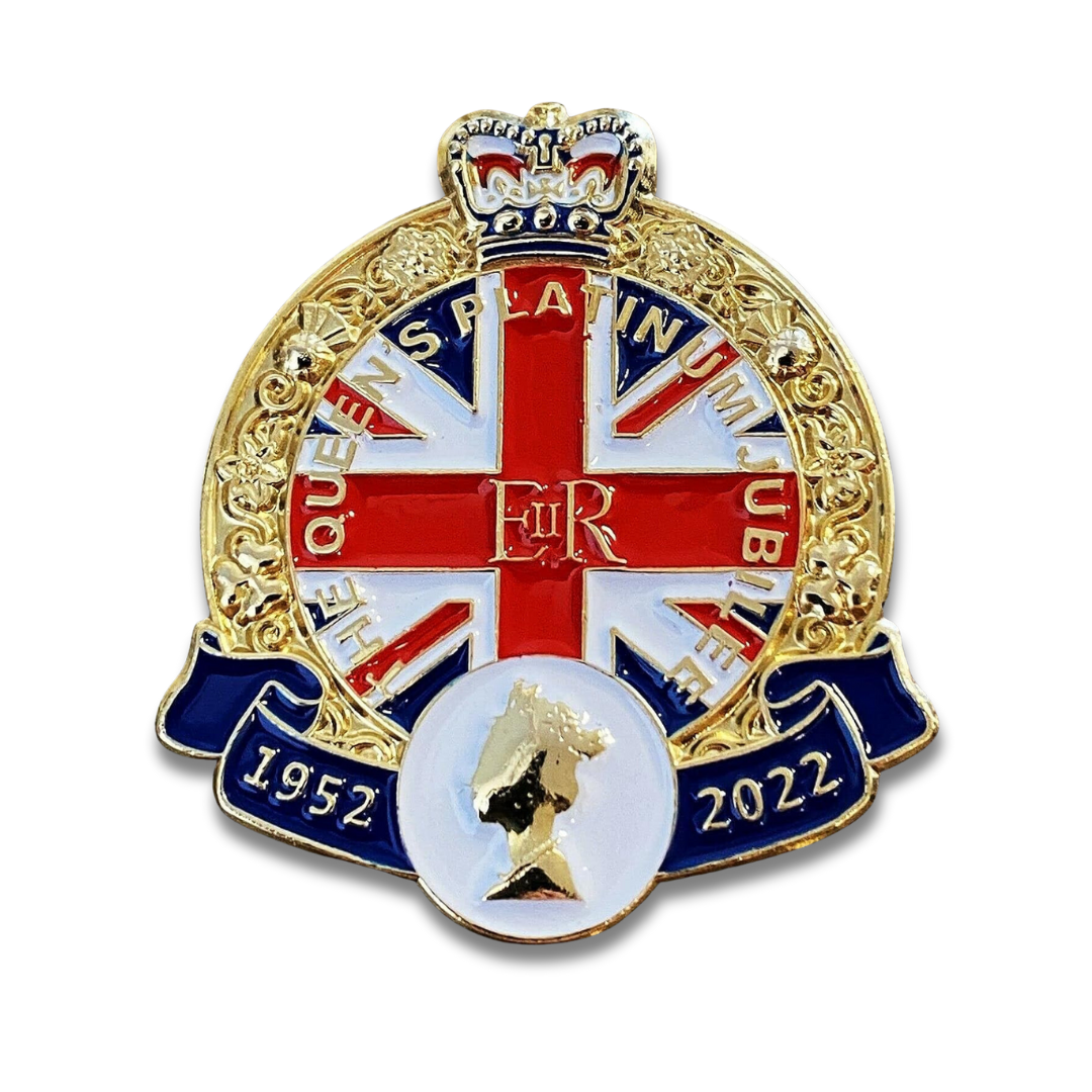 Queen's Platinum Jubilee Enamel Pin Badge