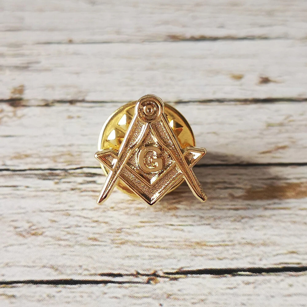 Freemason Unity's Compass Pin Badge