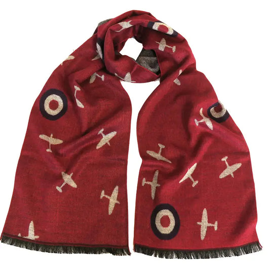 Spitfire & Roundels Soft Warm and Smart Winter Scarf