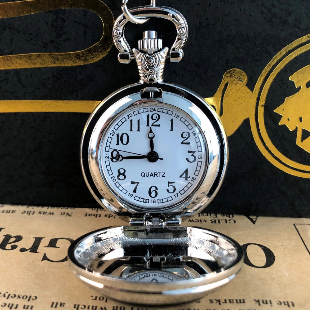 Masonic Quartz Pocket Watch With Fob