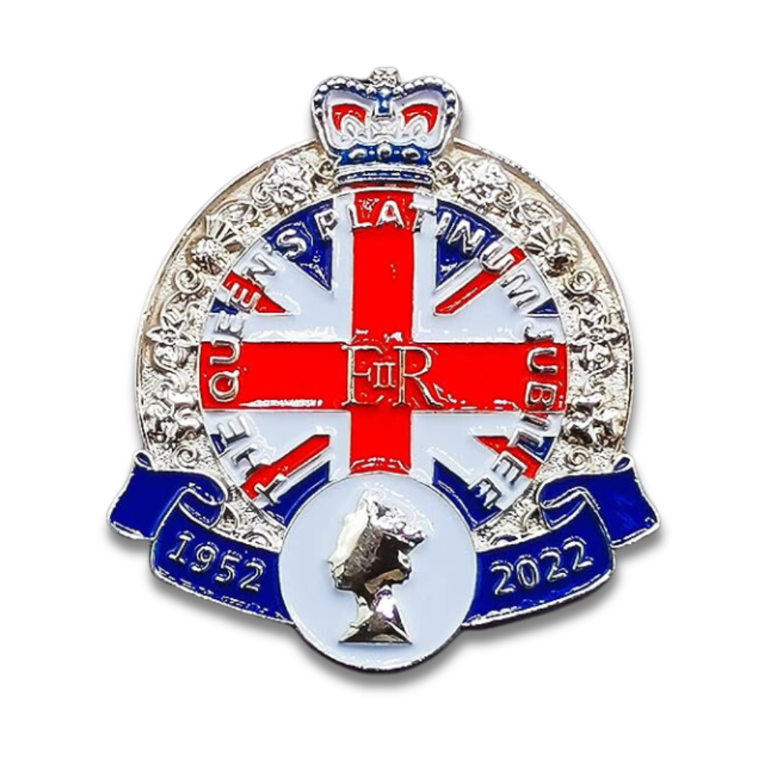 Queen's Platinum Jubilee Enamel Pin Badge