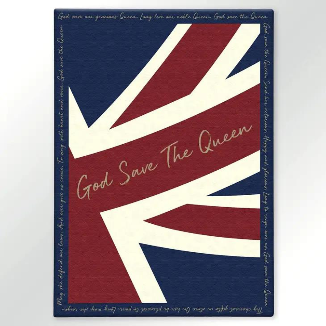 Cotton Tea Towel: God Save The Queen