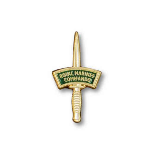 Royal Marines Commando Fairbairn Sykes Pin Badge