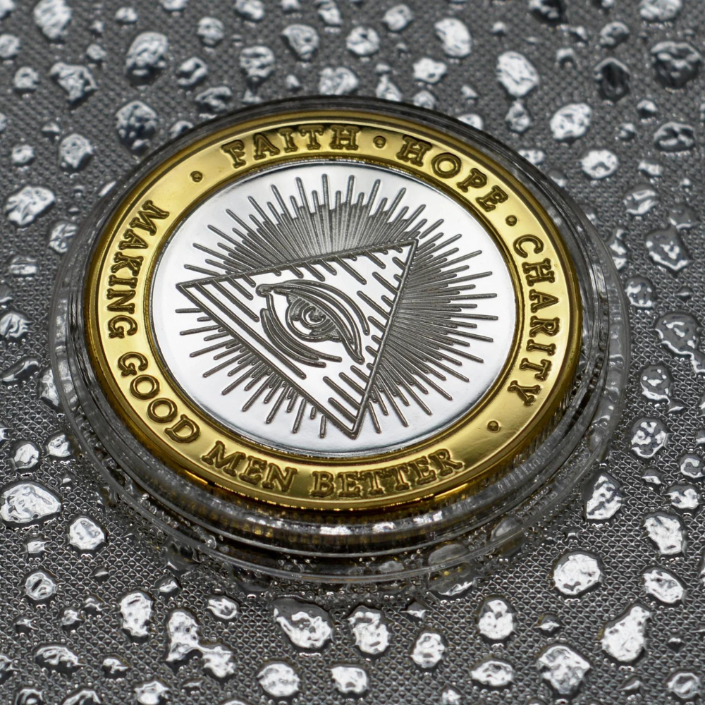 Silver & Gold Masonic Token