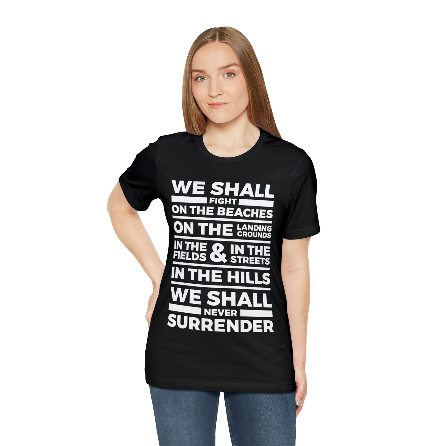 Winston Churchill Never Surrender T Shirt