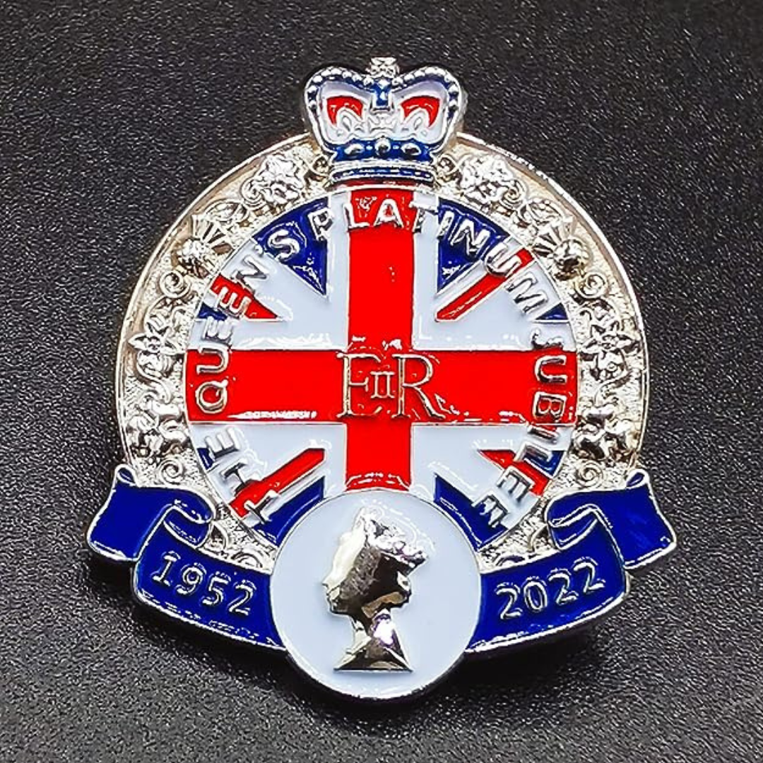 Queen's Platinum Jubilee Enamel Pin Badge