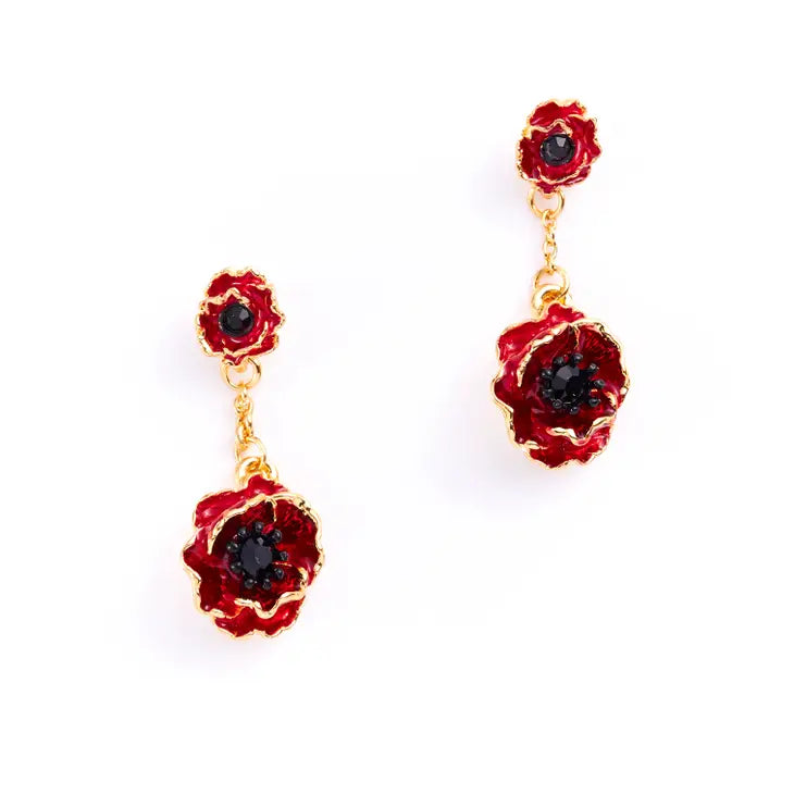 Flanders Flower Drop Earrings