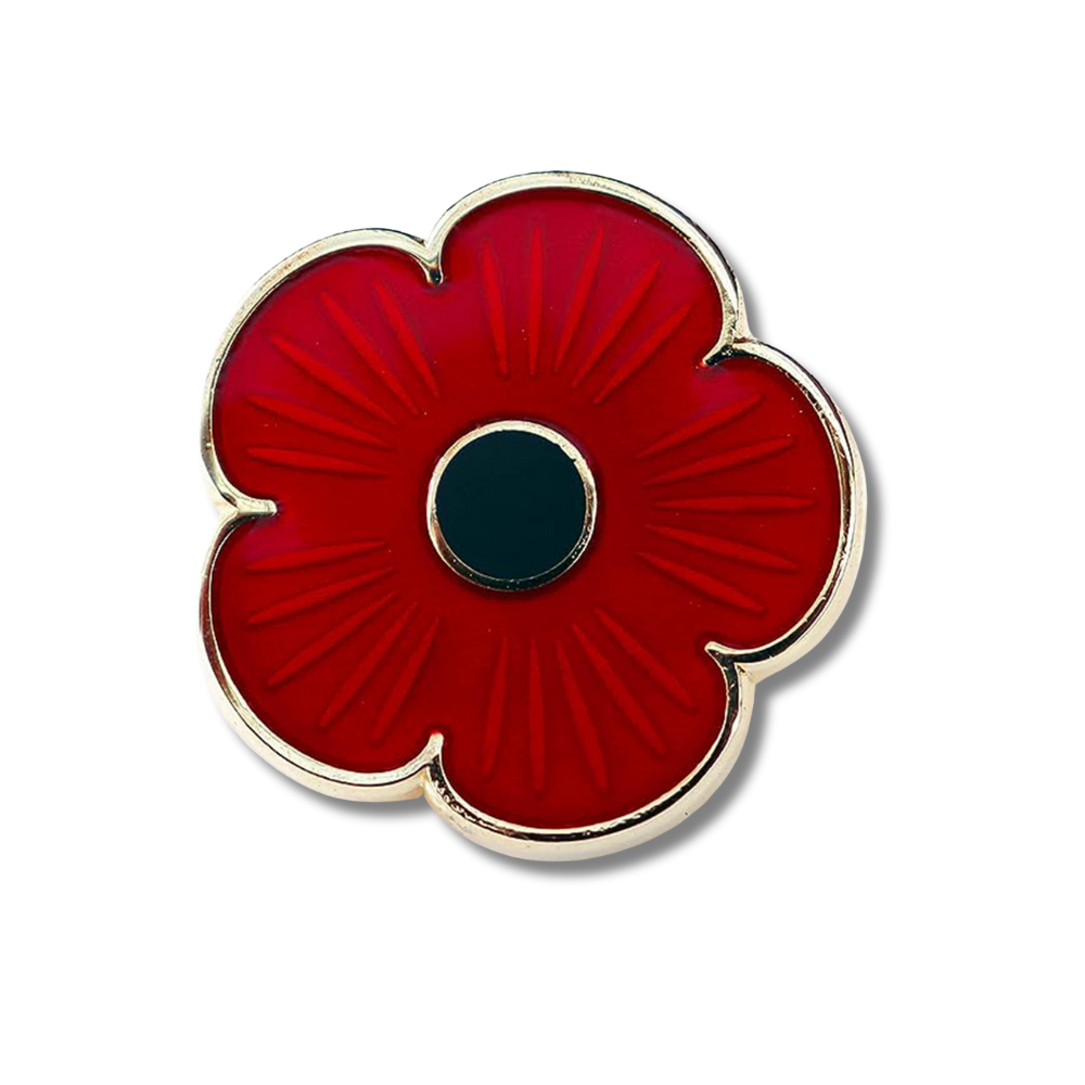 5-Petal Flanders Flower Pin Badge