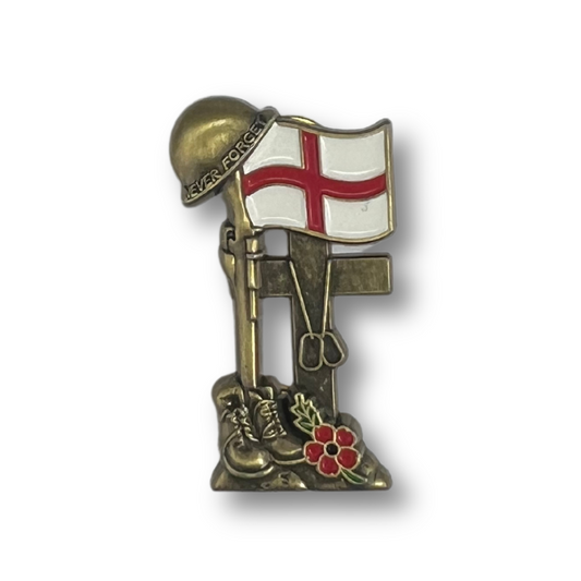 Never Forget Remembrance Pin - England Edition
