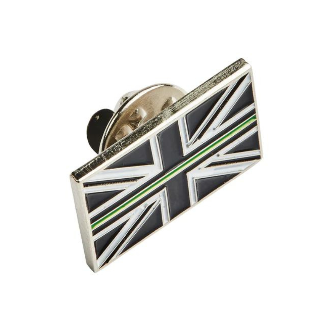 Thin Green Line Pin Badge Brooch - Ambulance Medical Service