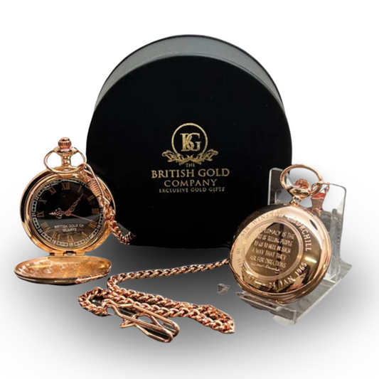 Winston Churchill Personalised Engraved Pocket Watch