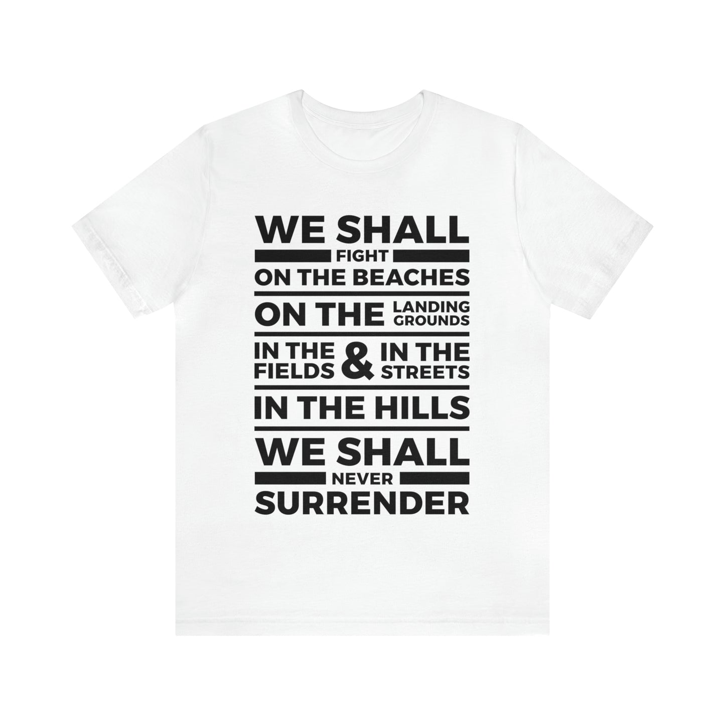 Winston Churchill Never Surrender T Shirt