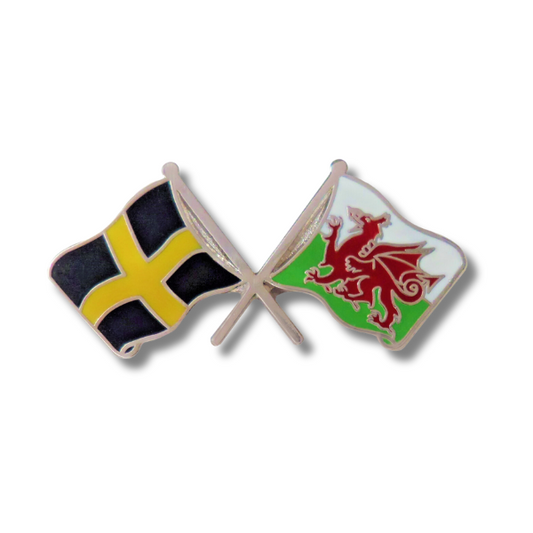 Wales and St. David's Flag Enamel Pin Badge