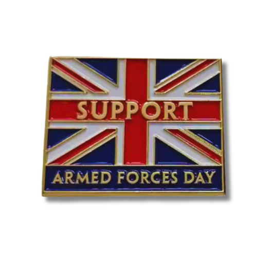 Armed Forces Day Support Pin Badge