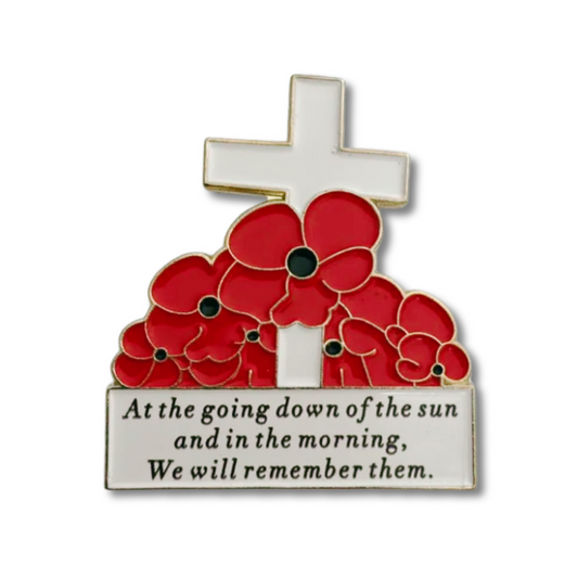 At The Going Down Of The Sun... White Cross Badge